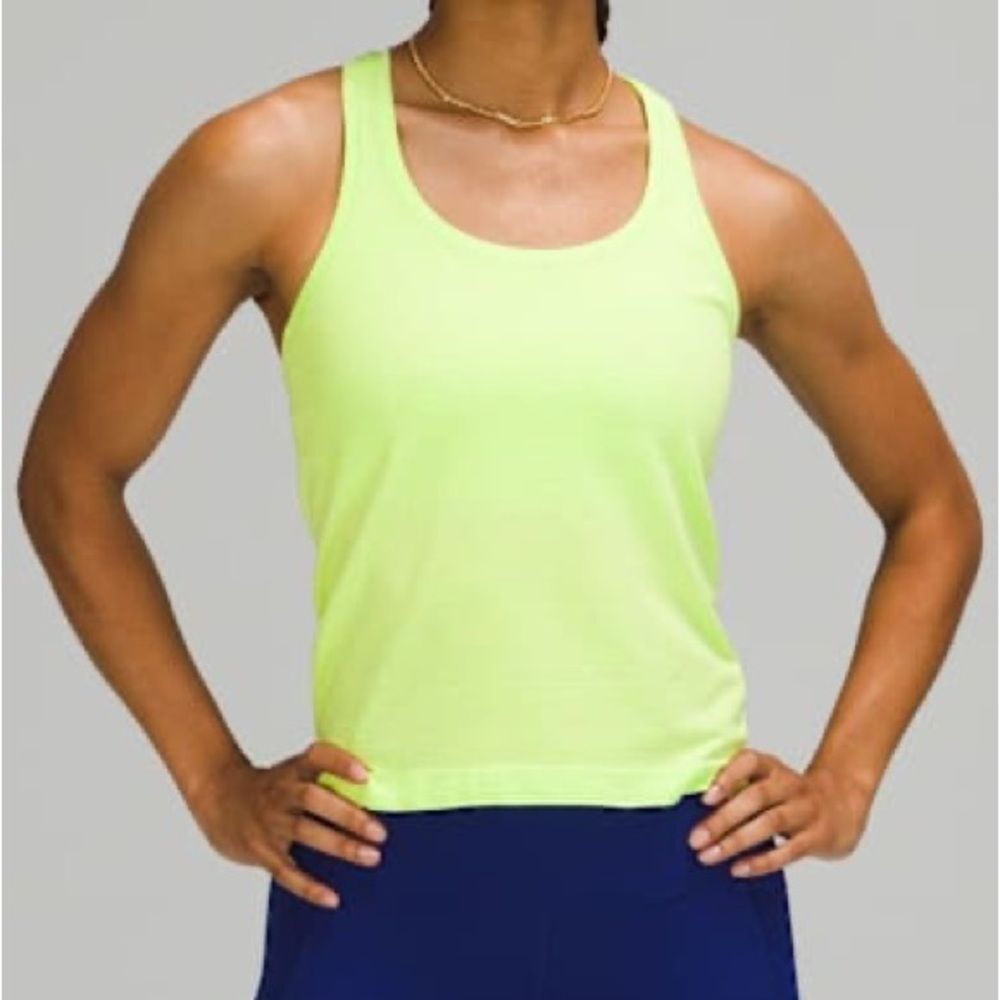 Lululemon Swiftly Tech Racerback Tank Top 2.0 Race Length Neon Green Size 20